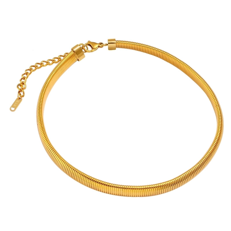 Hip-Hop Minimalist Commute Geometric 304 Stainless Steel 316 Stainless Steel  Zircon 18K Gold Plated Inlay Bracelets Earrings Necklace