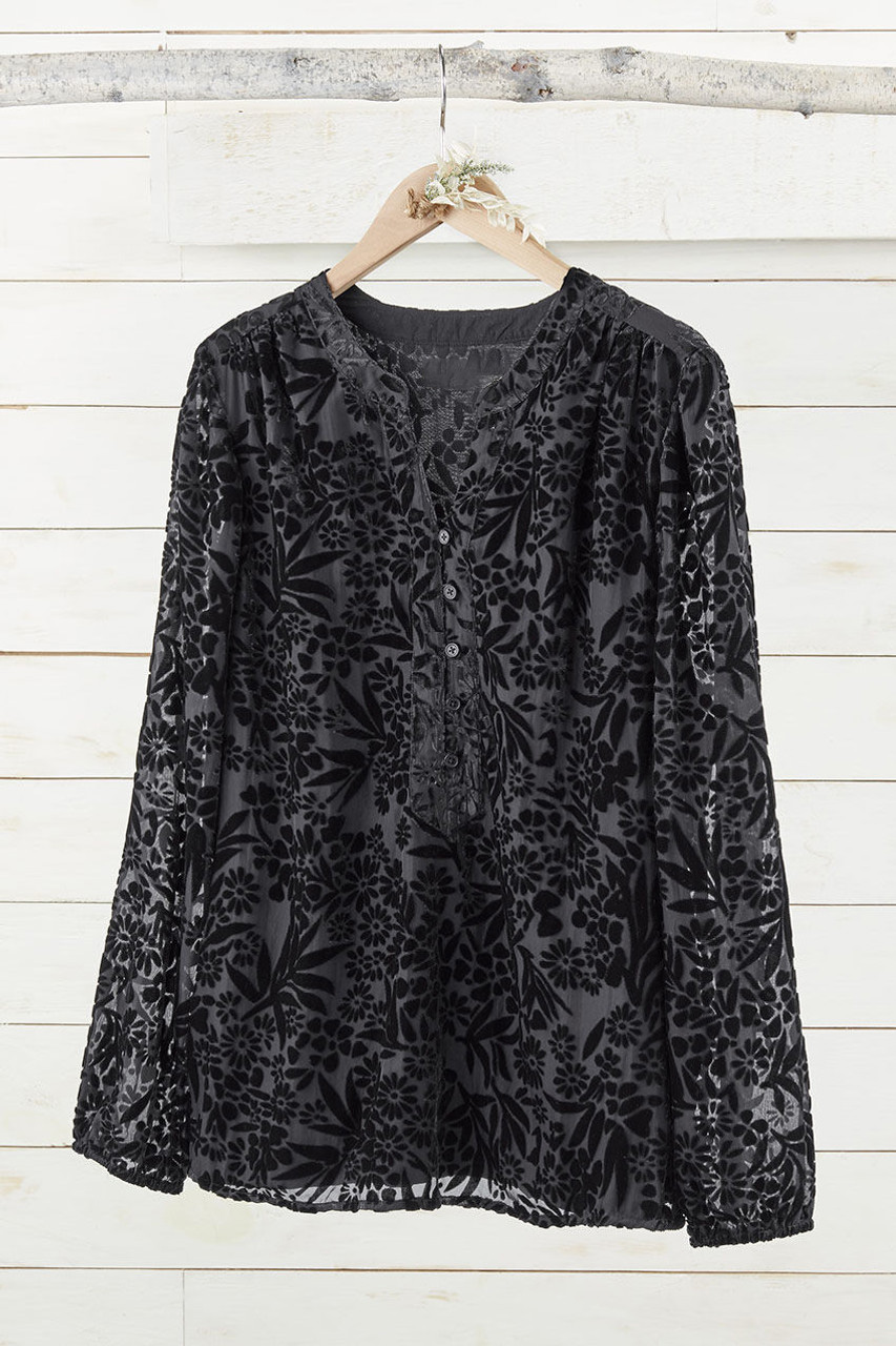 Velvet Burnout Tunic