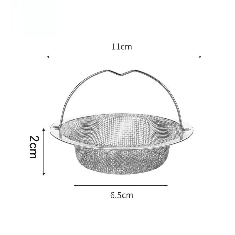 Kitchen Filter Drain Net Sink 304 Stainless Steel Filter Sink Garbage Artifact Sewer Drain Funnel