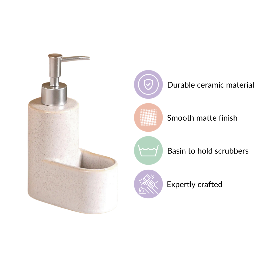 Ceramic Soap Dispenser With Stand