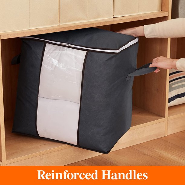 Large Storage Bags Organizer for Clothes. Blankets 5 Packs