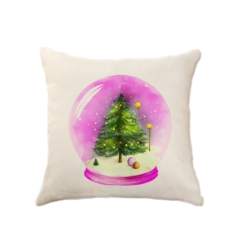 Christmas Vacation Letter Polyester Pillow Cases Couch & Sofa Decor