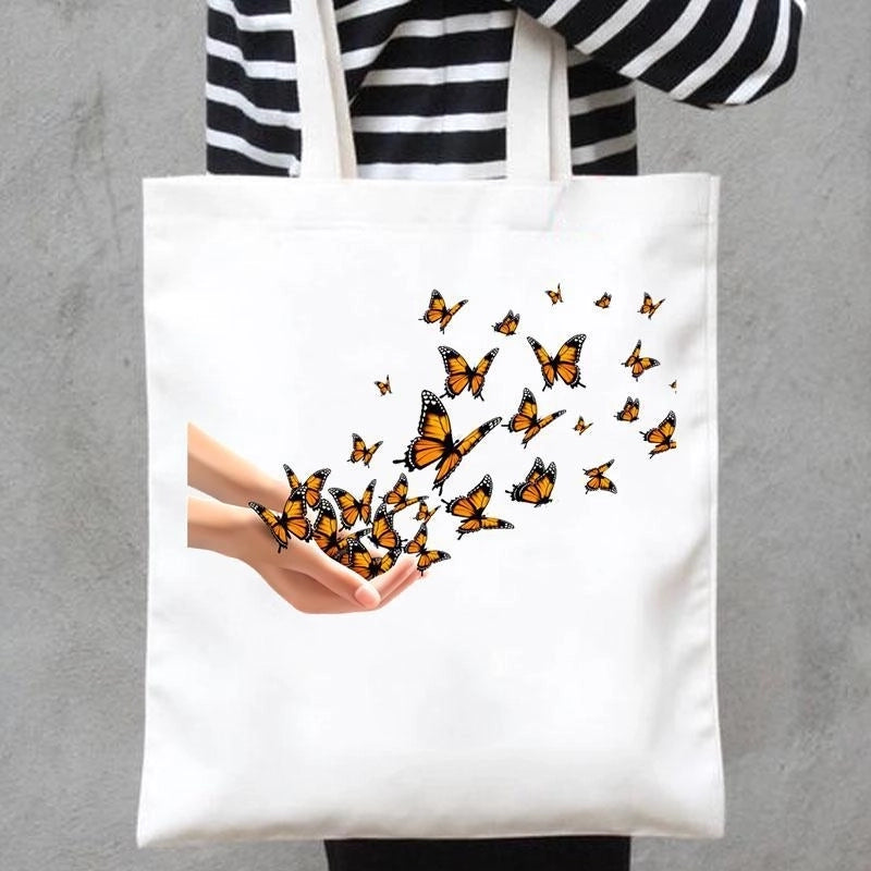 Women's Minimalist Butterfly Shopping Bags