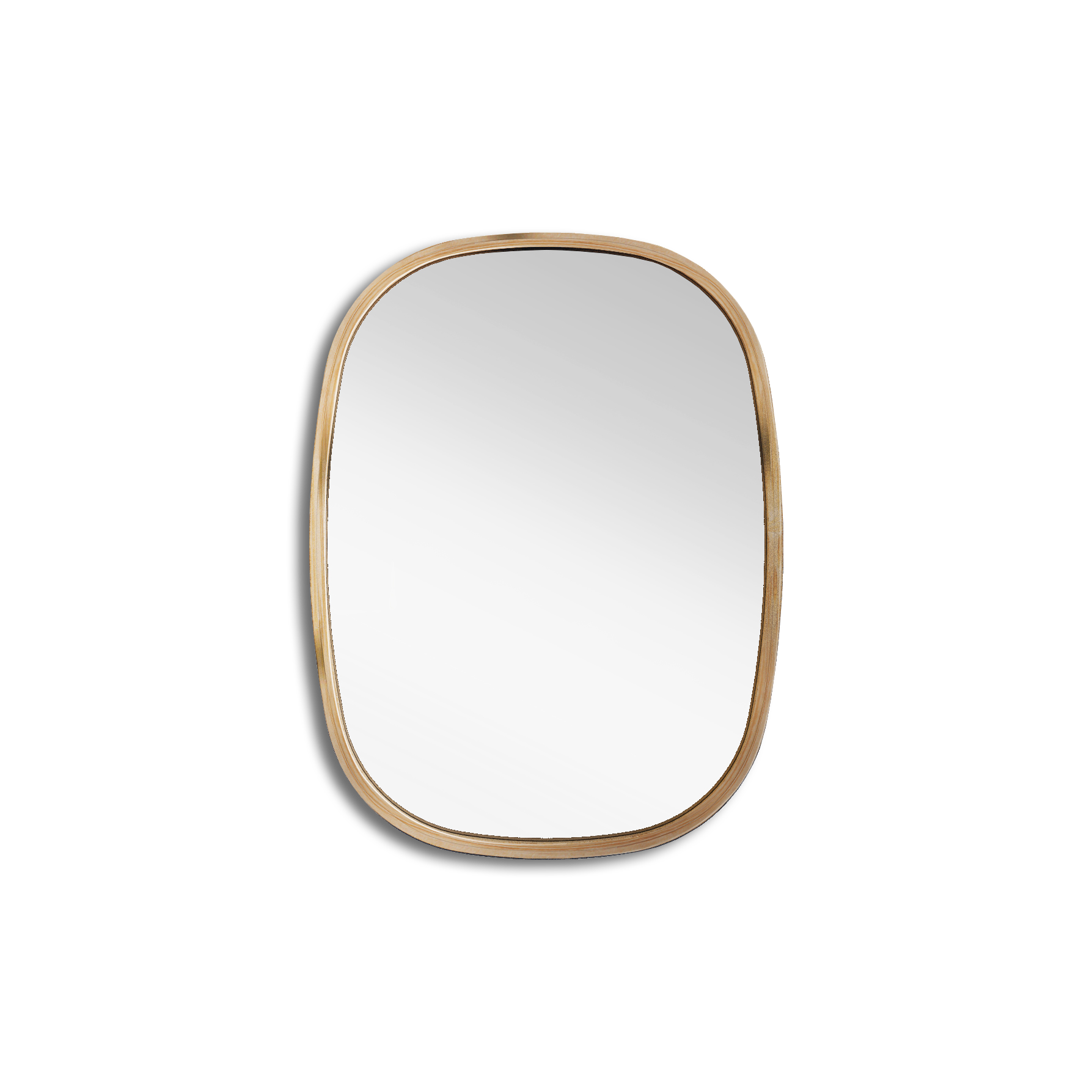 Mira Squircle Wall Mirror: Small Japandi Style Minimal Wall Mirror [45cm/18in(W) x 60cm/24in(H)]