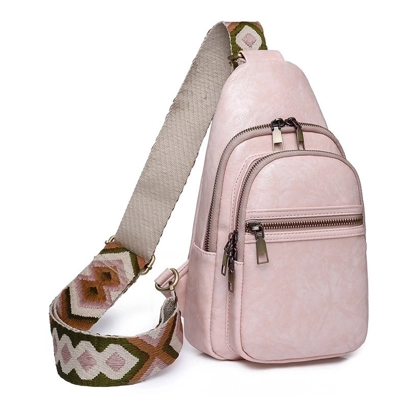 Women's Streetwear Solid Color Pu Leather Waist Bags