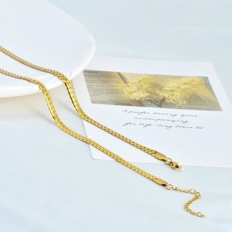 Minimalist Geometric Titanium Steel Plating Necklace