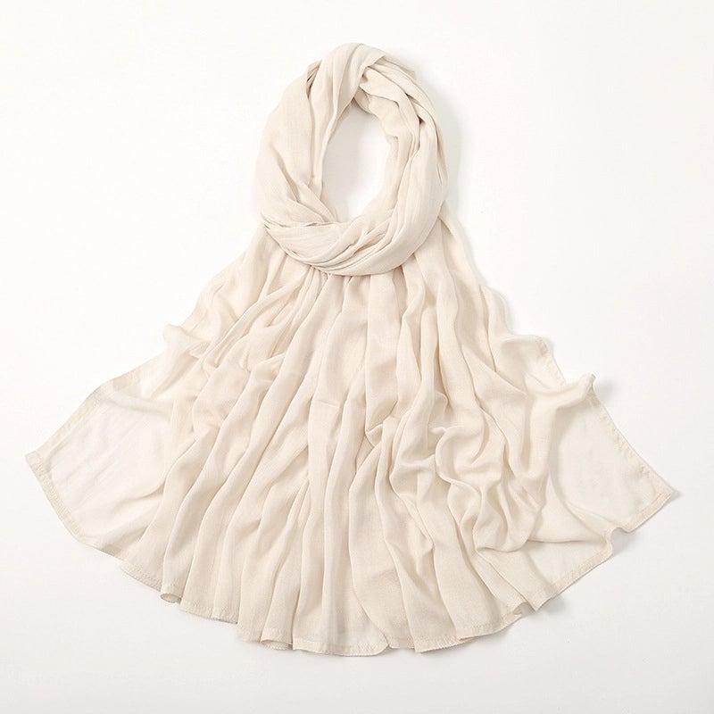 Women's Elegant Minimalist Solid Color Rayon Kerchief