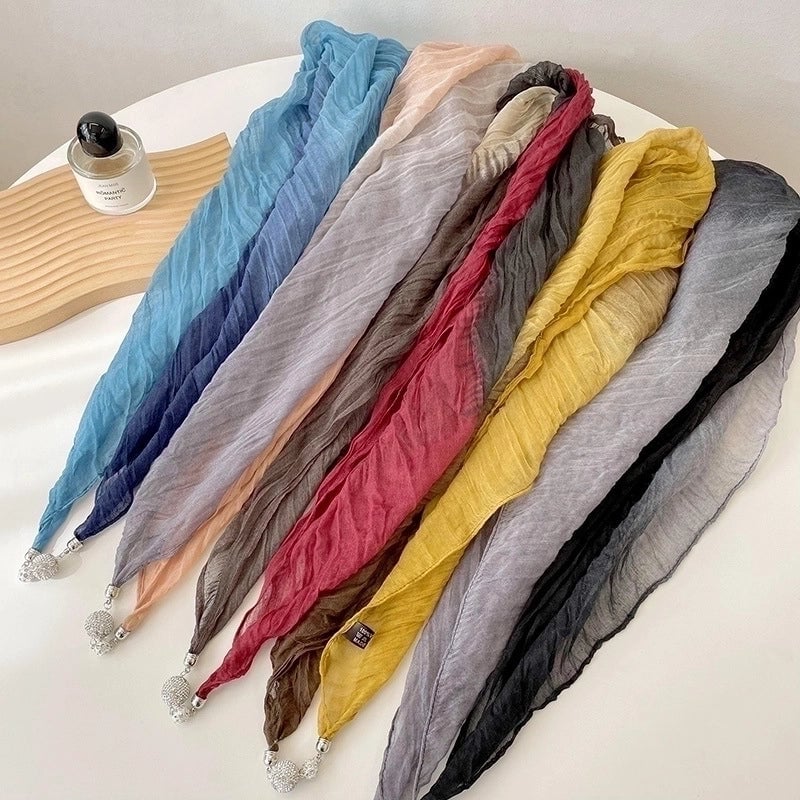 Women's Cute Sweet Color Block Polyester Printing Shawl