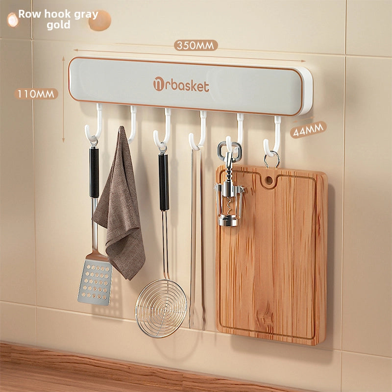 Knife Holder Wall-mounted Household Kitchen Supplies Knife Holder Knife Hook Integrated Storage Rack Multifunctional Kitchen Knife Storage Rack