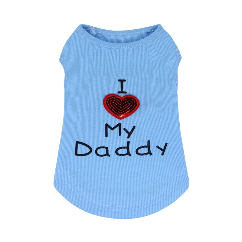 Casual Thread Letter Pet Clothing