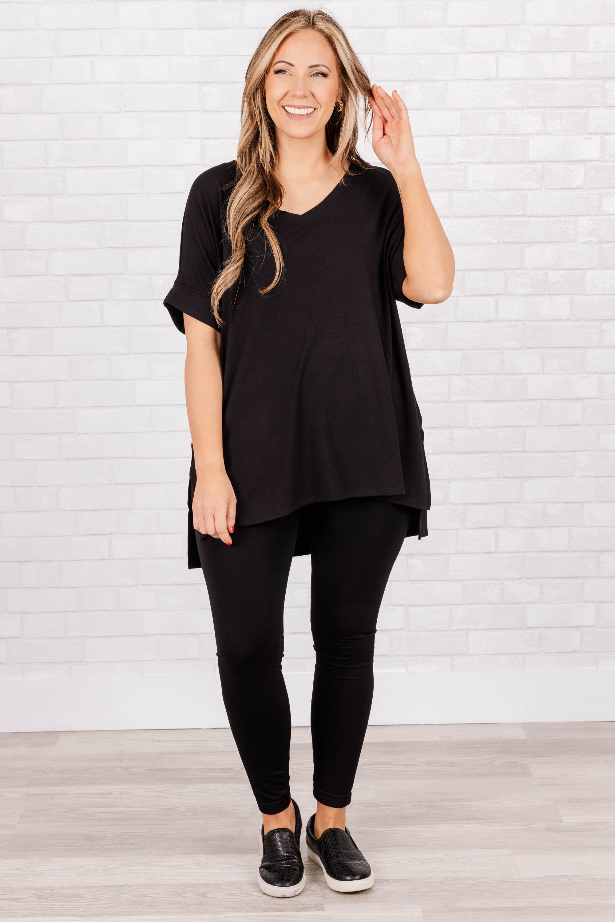 Comfy Travels Top. Black