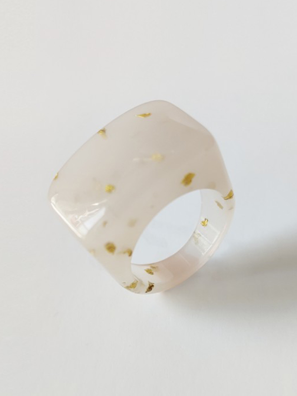 Acrylic 11 Colors Geometric Ring