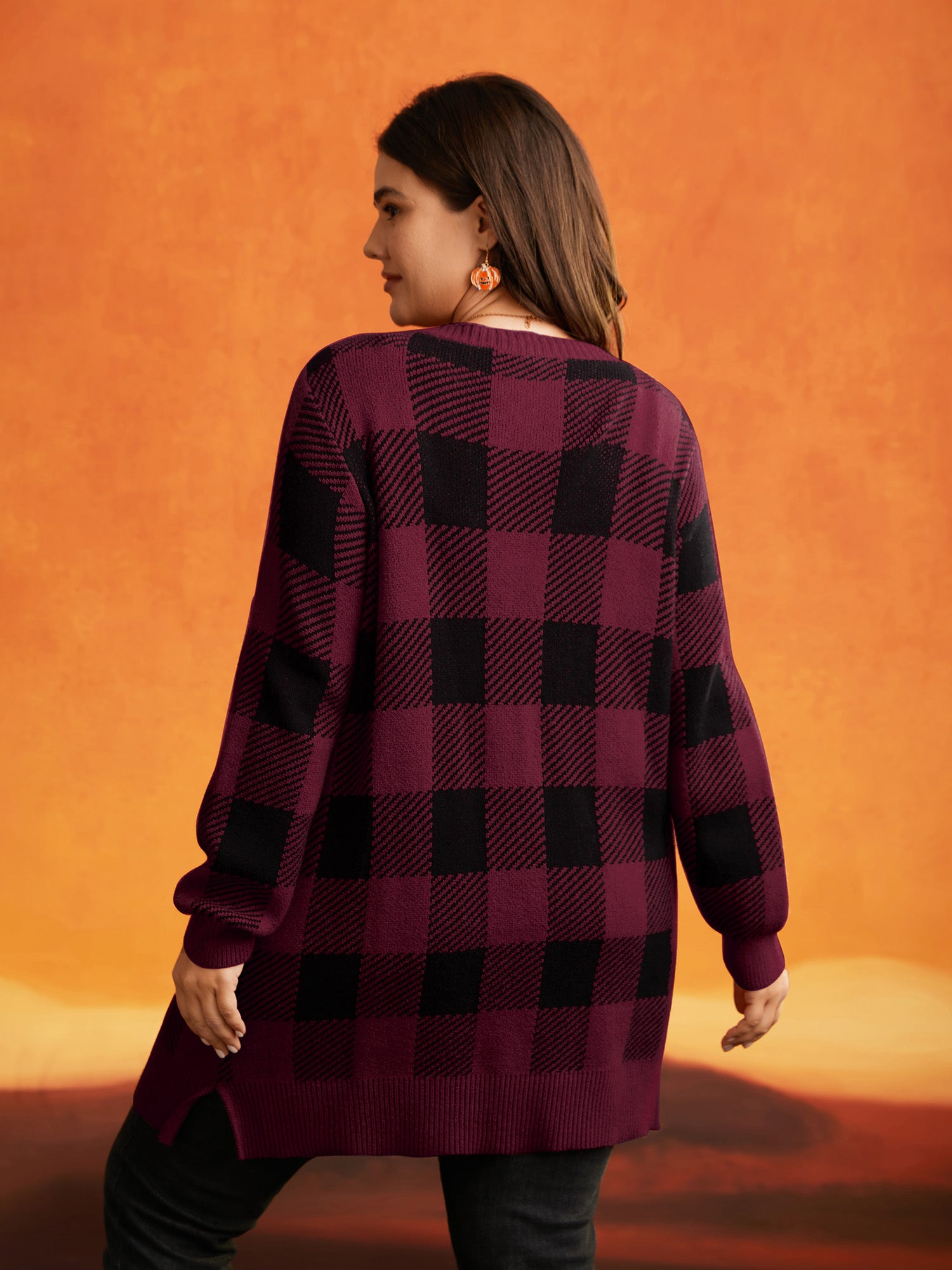 Supersoft Essentials Plaid Open Cardigan