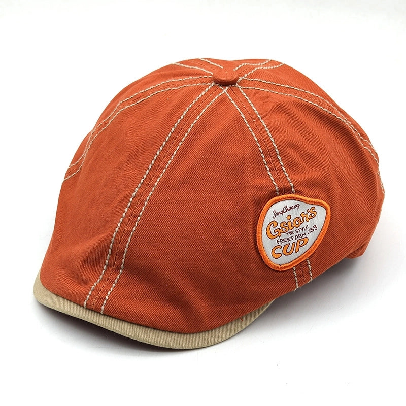 Retro New Washed Adjustable Forward Cap Reverse Beret Men's And Women's Cap