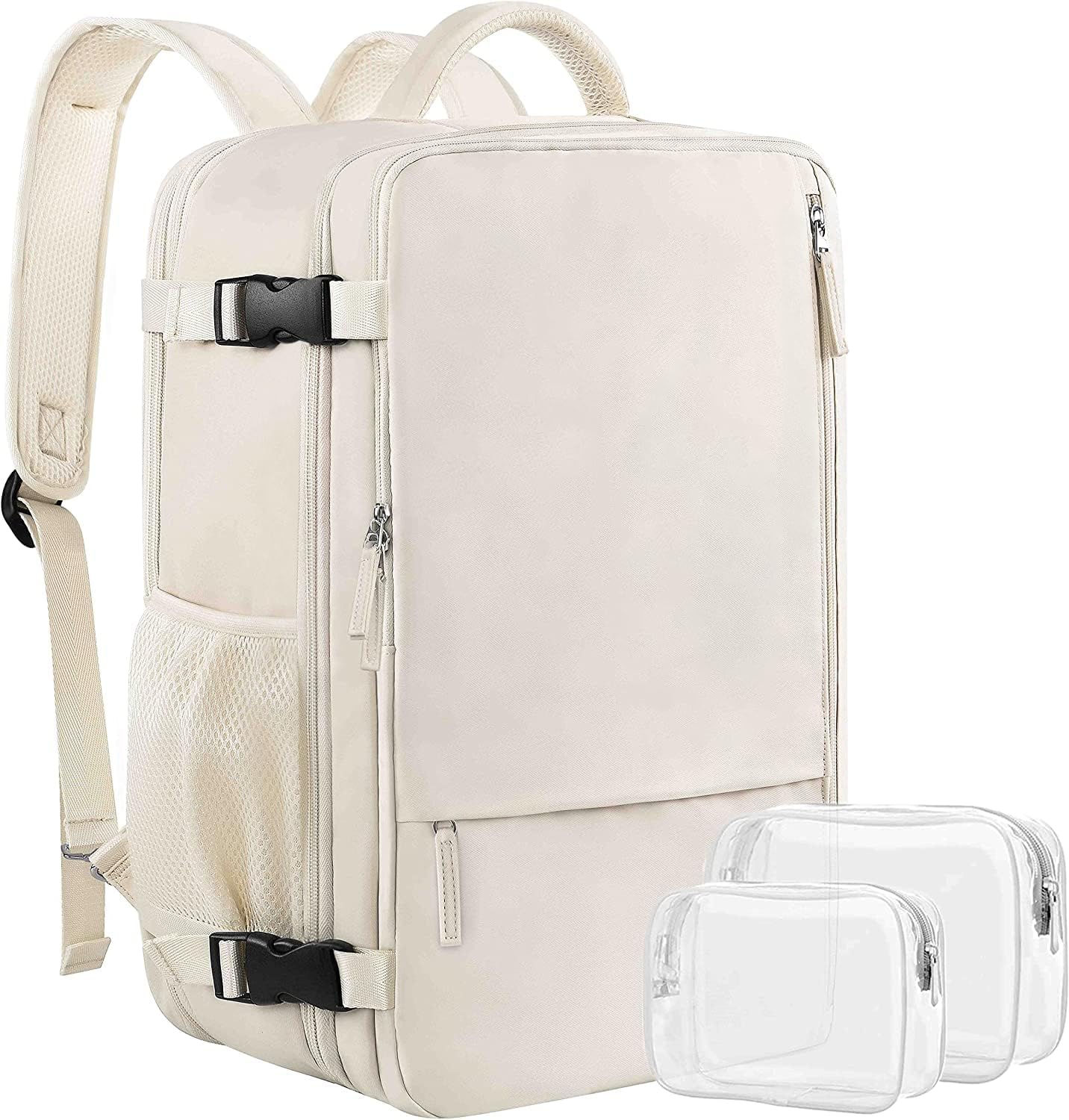 Large Travel Backpack for Women Men, Expandable 40L Carry On Backpack, 17 Inch Laptop Backpack College Bookbag, Waterproof Travel bag as Person Item Flight Approved