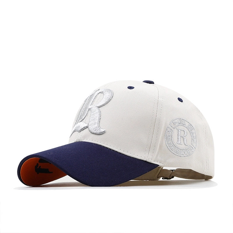 Unisex Basic Retro Letter Embroidery Curved Eaves Baseball Cap