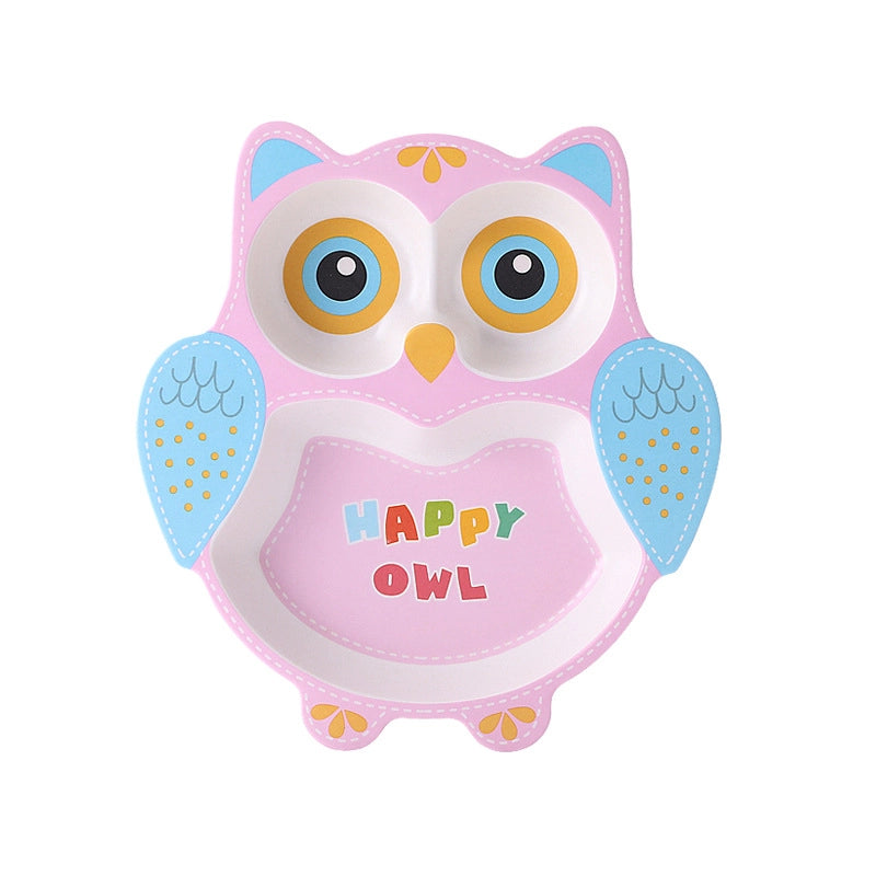 Cute Cartoon Baby Eco-friendly Divider Plate