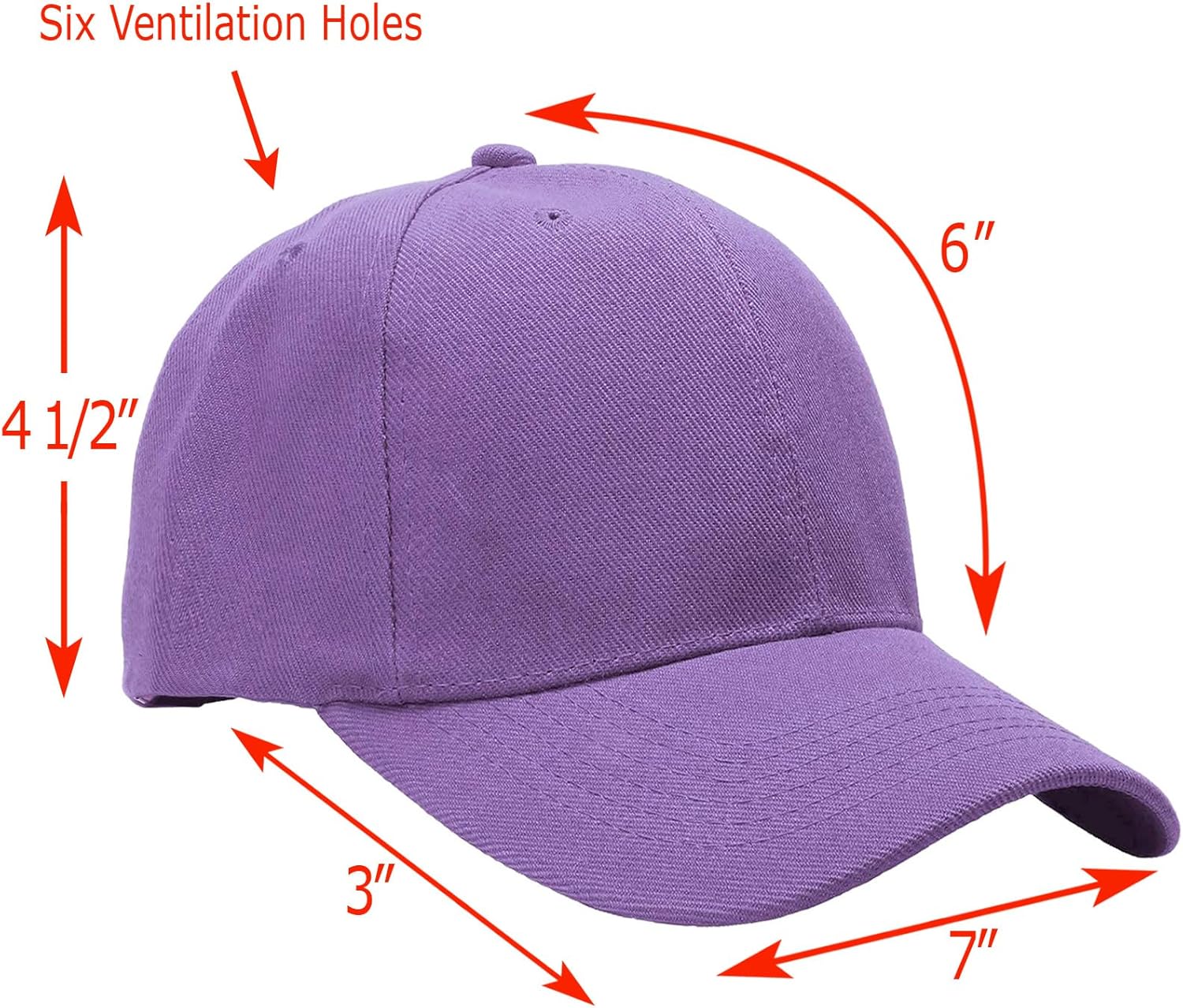 Falari Wholesale Bulk Lot 12-Pack Baseball Cap Adjustable Size Plain Blank Solid Color