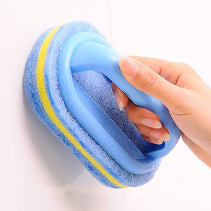 Bathroom Cleaning Brush With Ceramic Sponge