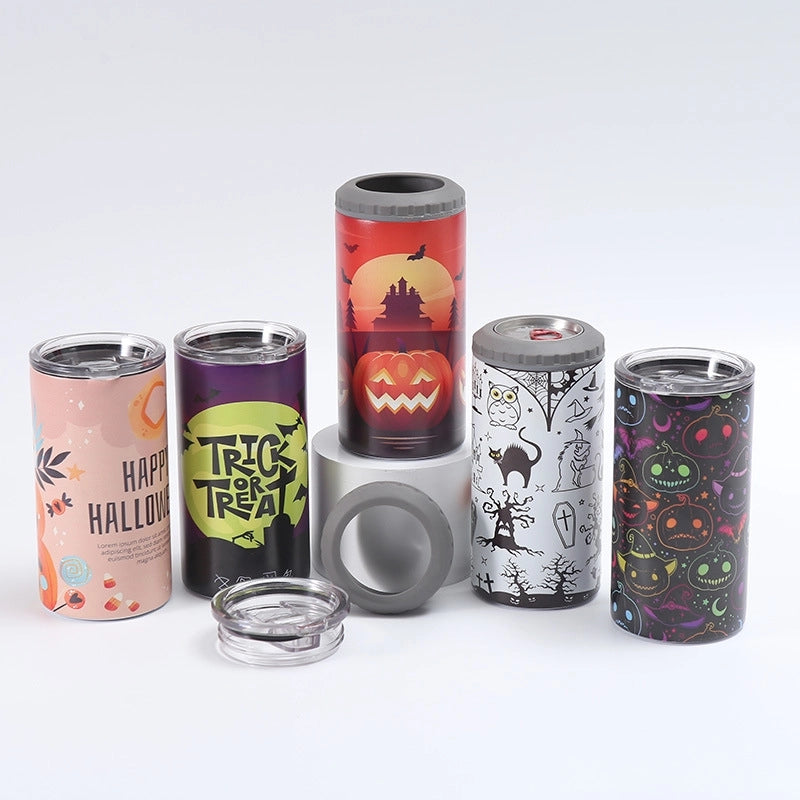 Halloween Retro Multicolor 201 Stainless Steel 304 Stainless Steel Thermos Cup 1 Piece