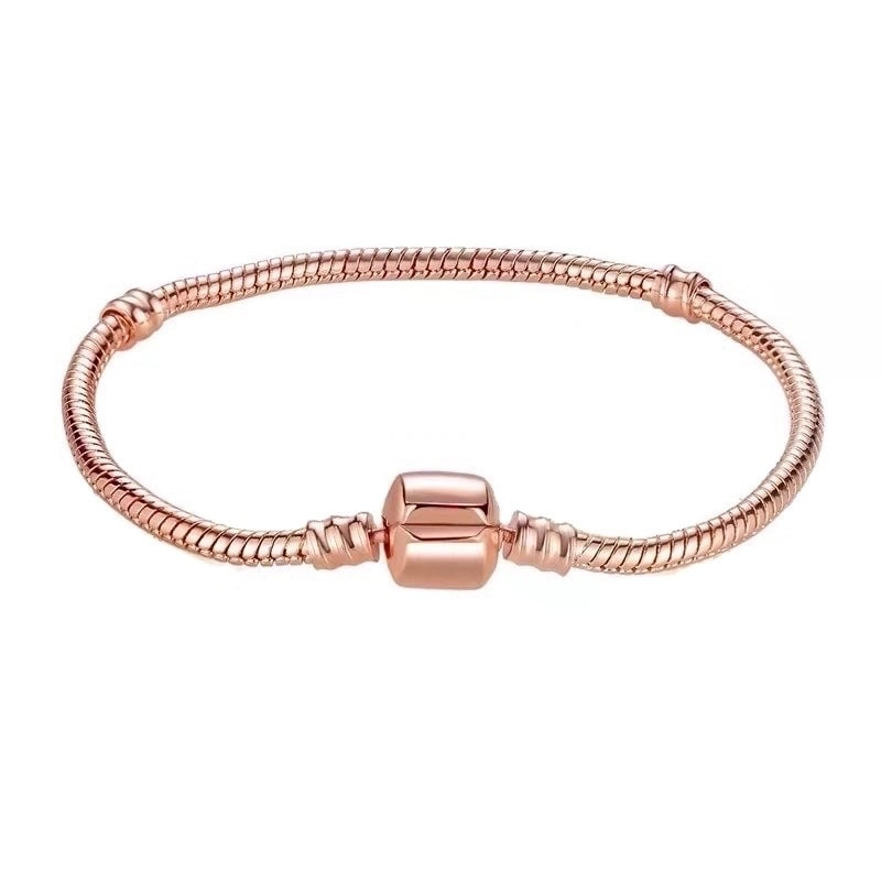 1 Piece Fashion Round Heart Shape Copper Plating Bracelets
