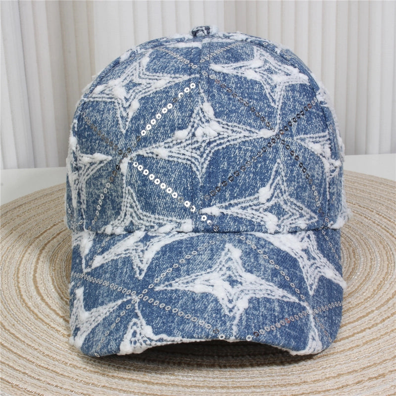 Unisex Streetwear Letter Usa Flower Curved Eaves Baseball Cap