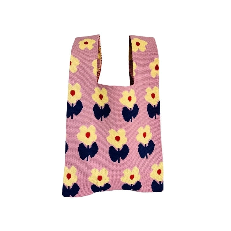 Women's Small Polyester Flower Streetwear Open
