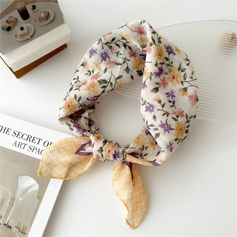 Women's Preppy Style Sweet Pastoral Fruit Polyester Kerchief