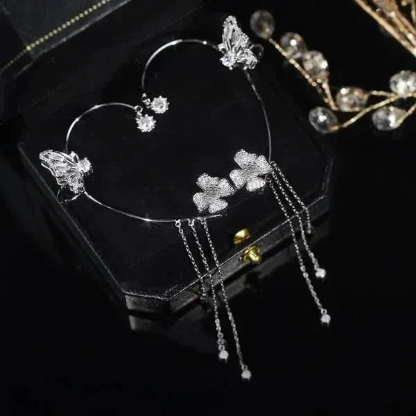 💐2023 HOT SALE💝-BUTTERFLY TASSEL STYLE ZIRCON EARRINGS | PERFECT GIFT🎁