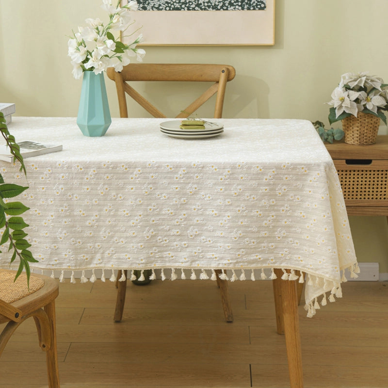 Sweet Color Block Cotton Tablecloths