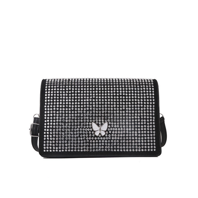 Women's All Seasons Pu Leather Butterfly Streetwear Square Magnetic Buckle Square Bag