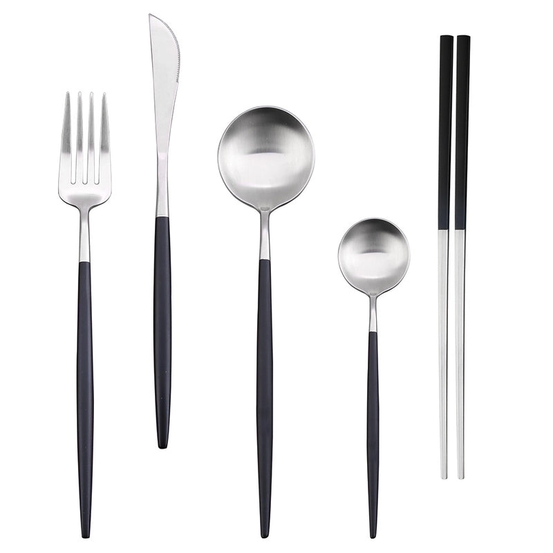 Casual Solid Color Stainless Steel Tableware 1 Piece