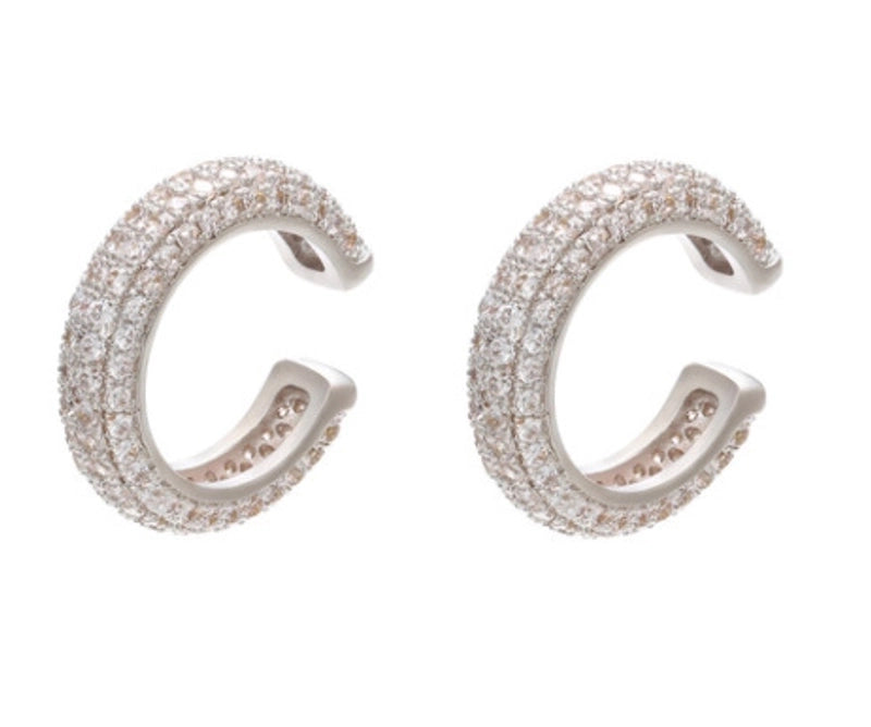 Fashion Geometric Plating Copper Zircon Copper Earrings
