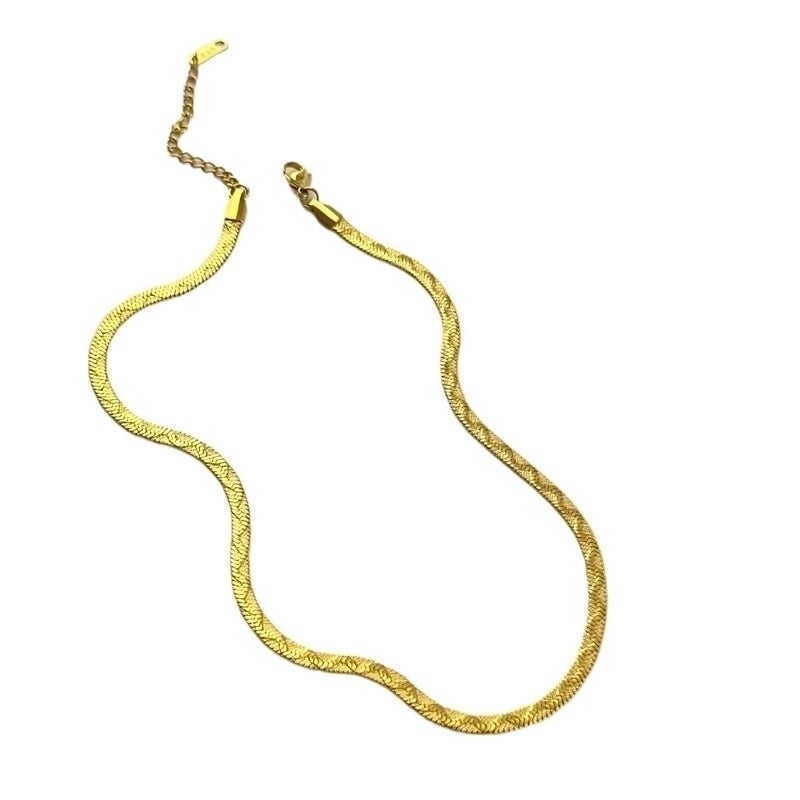 Titanium Steel French Style Plating U Shape Necklace