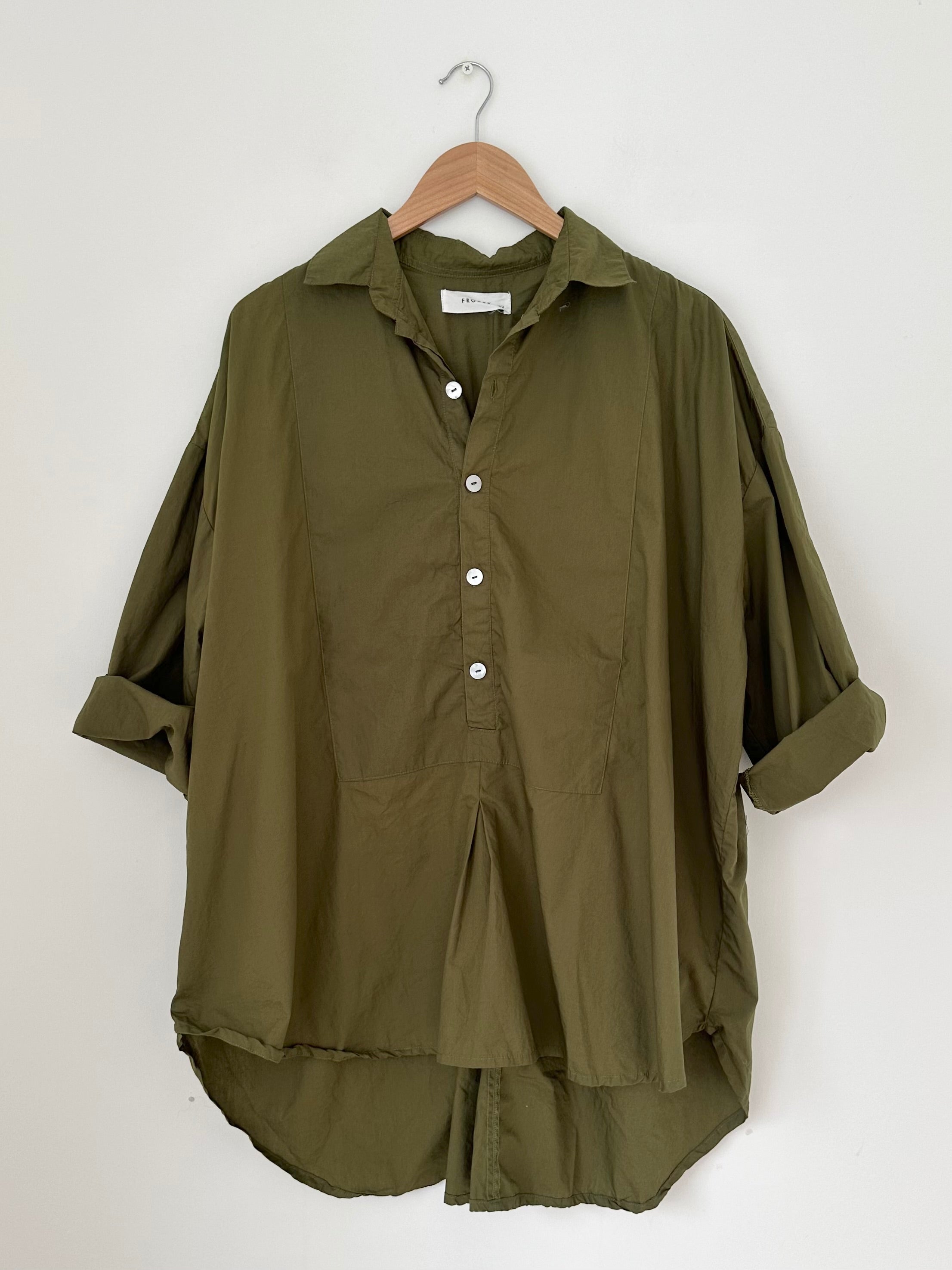 megan shirt - army cotton