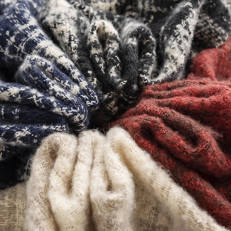 Women's Elegant Color Block Polyester Scarf