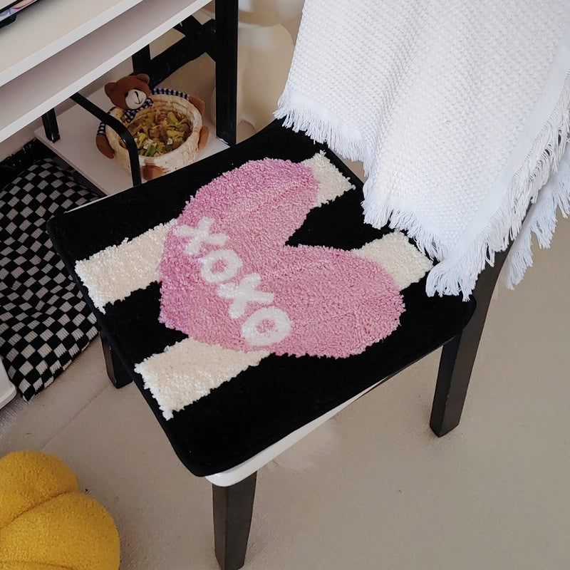Elegant  Lady Letter Heart Shape Polyester Seat Cushion Couch & Sofa Decor
