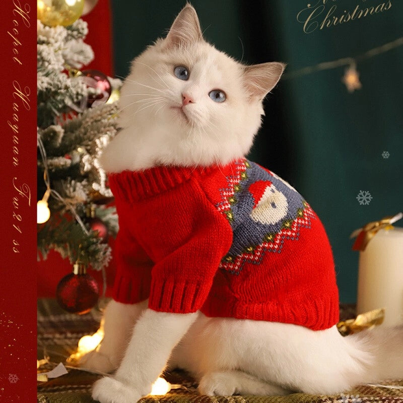 Minimalist Acrylic Christmas Santa Claus Pet Clothing