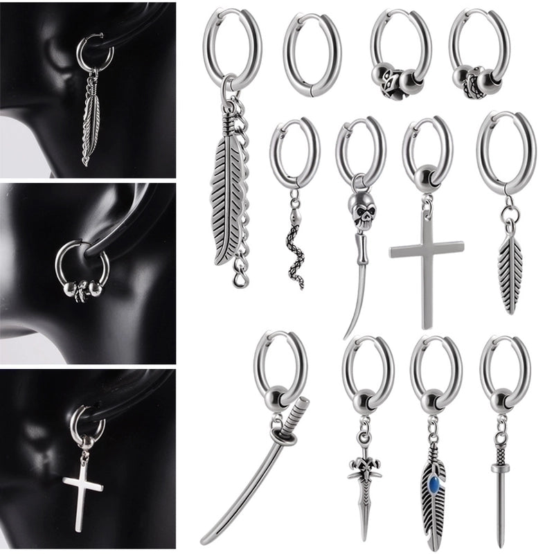 1 Piece Ear Cartilage Rings & Studs Casual Geometric 304 Stainless Steel Plating