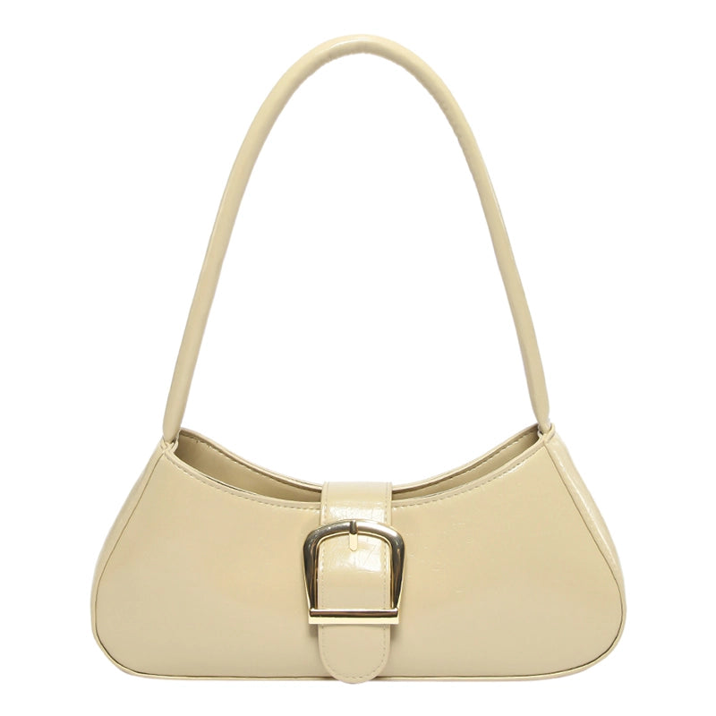 Women's Pu Leather Solid Color Streetwear Square Zipper Shoulder Bag