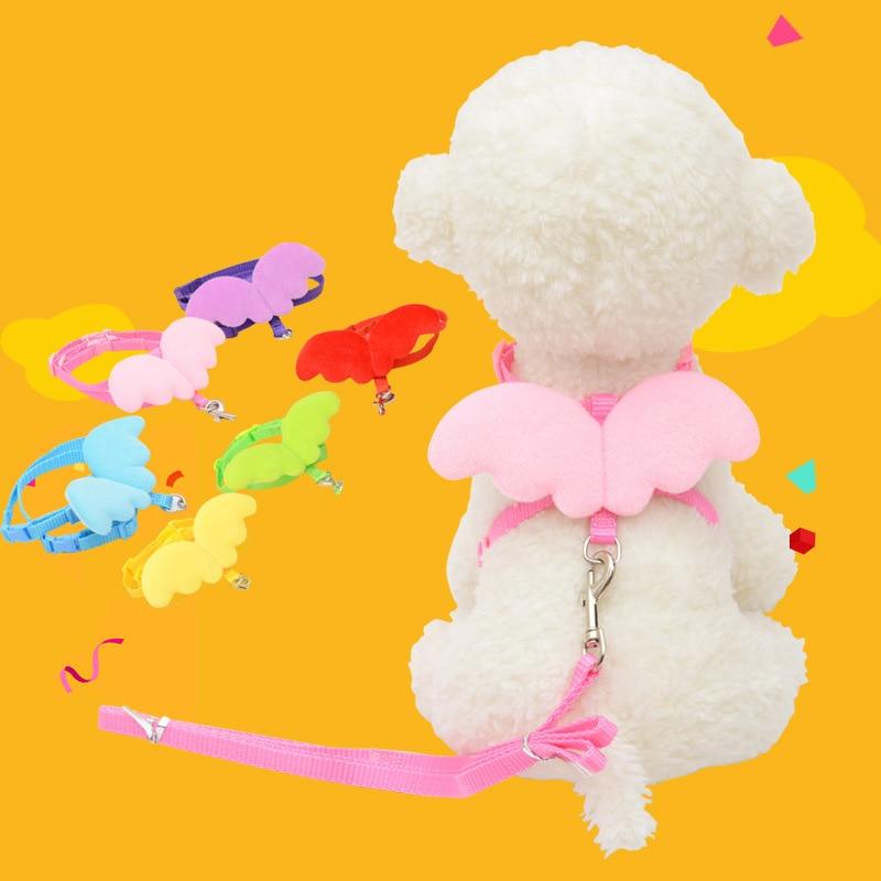 Angel Wing Dog Harness With Leash