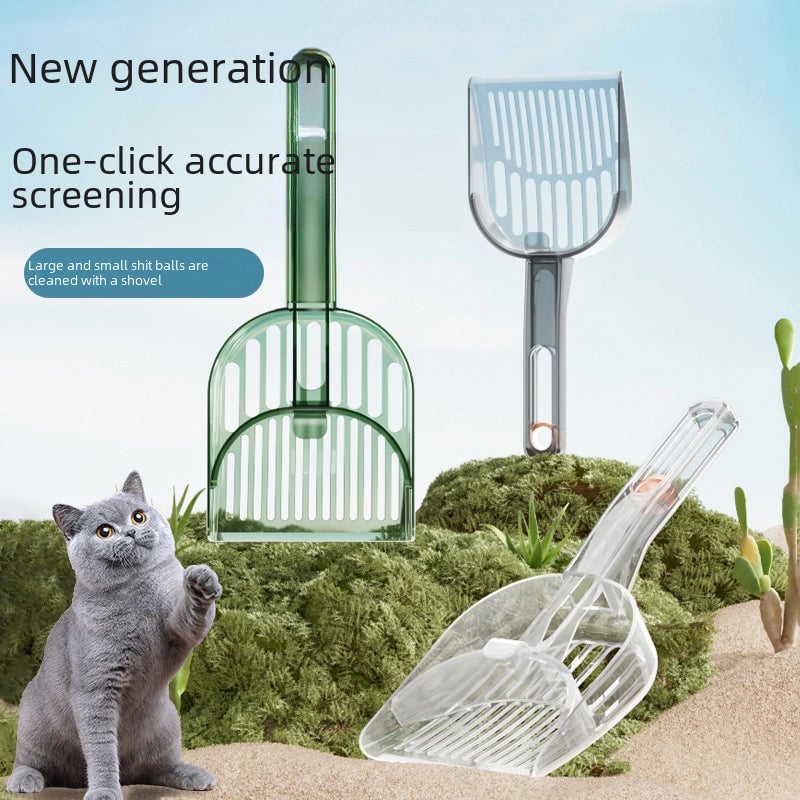 Screening Tofu Cat Litter Shovel Bentonite Pet Hamster Cat Poop Cleaning Tool For Small Holes Cleaning