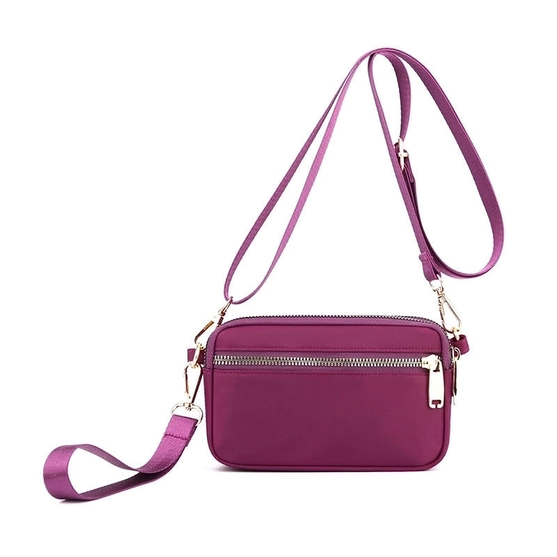 Lightweight Water-repellent Nylon Cloth Bag Casual Shoulder Crossbody Bag Mobile Phone Bag Fashionable Shopping Bag