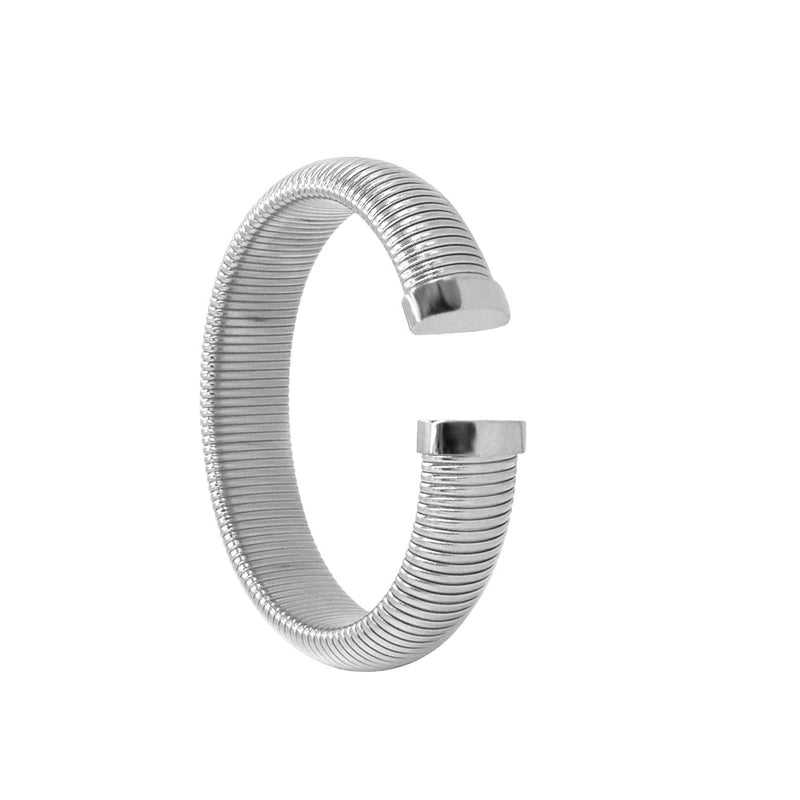 Minimalist Classic Style Solid Color 304 Stainless Steel 18K Gold Plated Bangle In Bulk