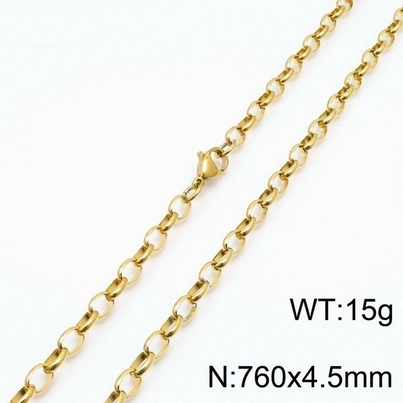 Fashion Geometric Titanium Steel 18K Gold Plated Bracelets In Bulk
