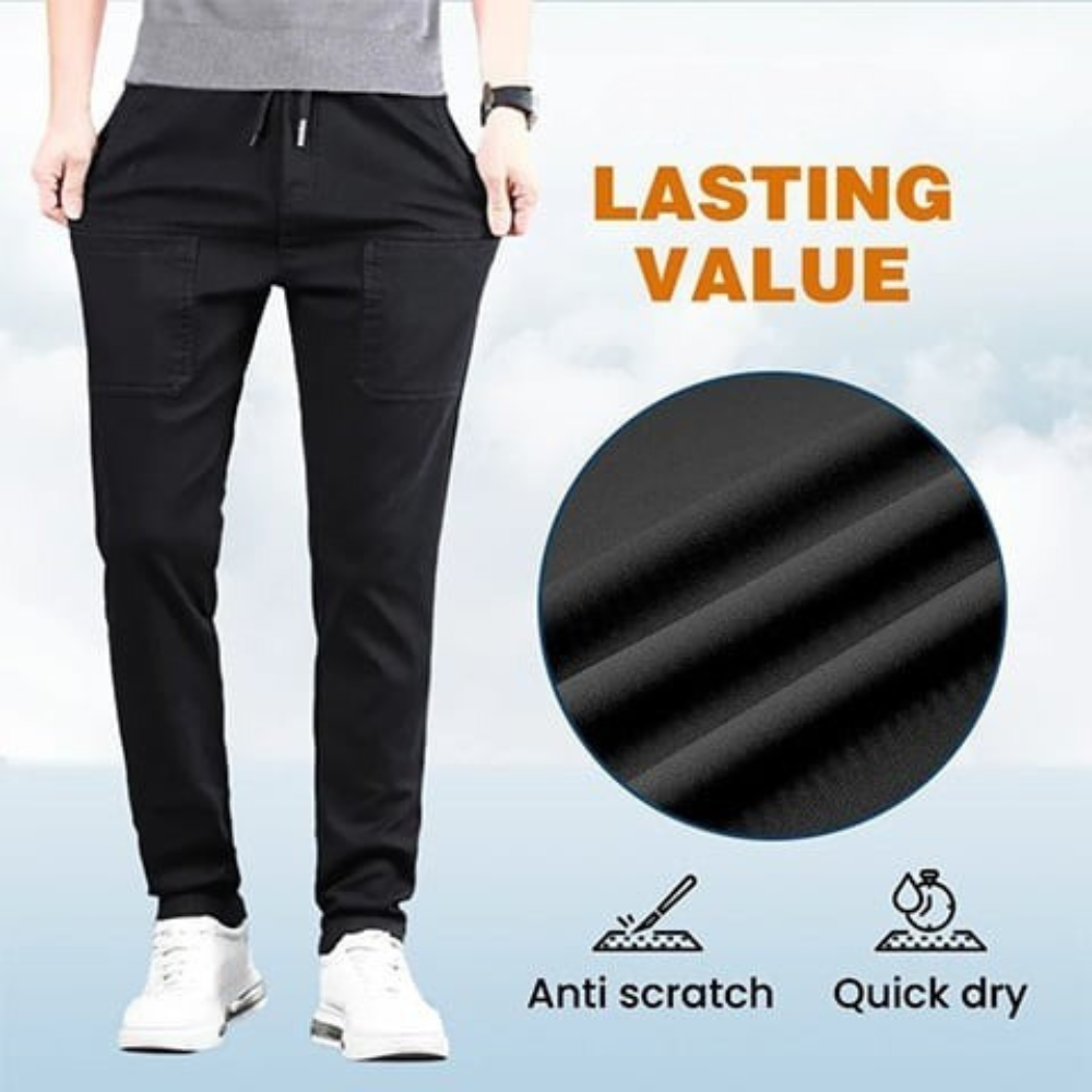 Stretch Cargo Pants With Six Pockets And Quick Dry Fabric