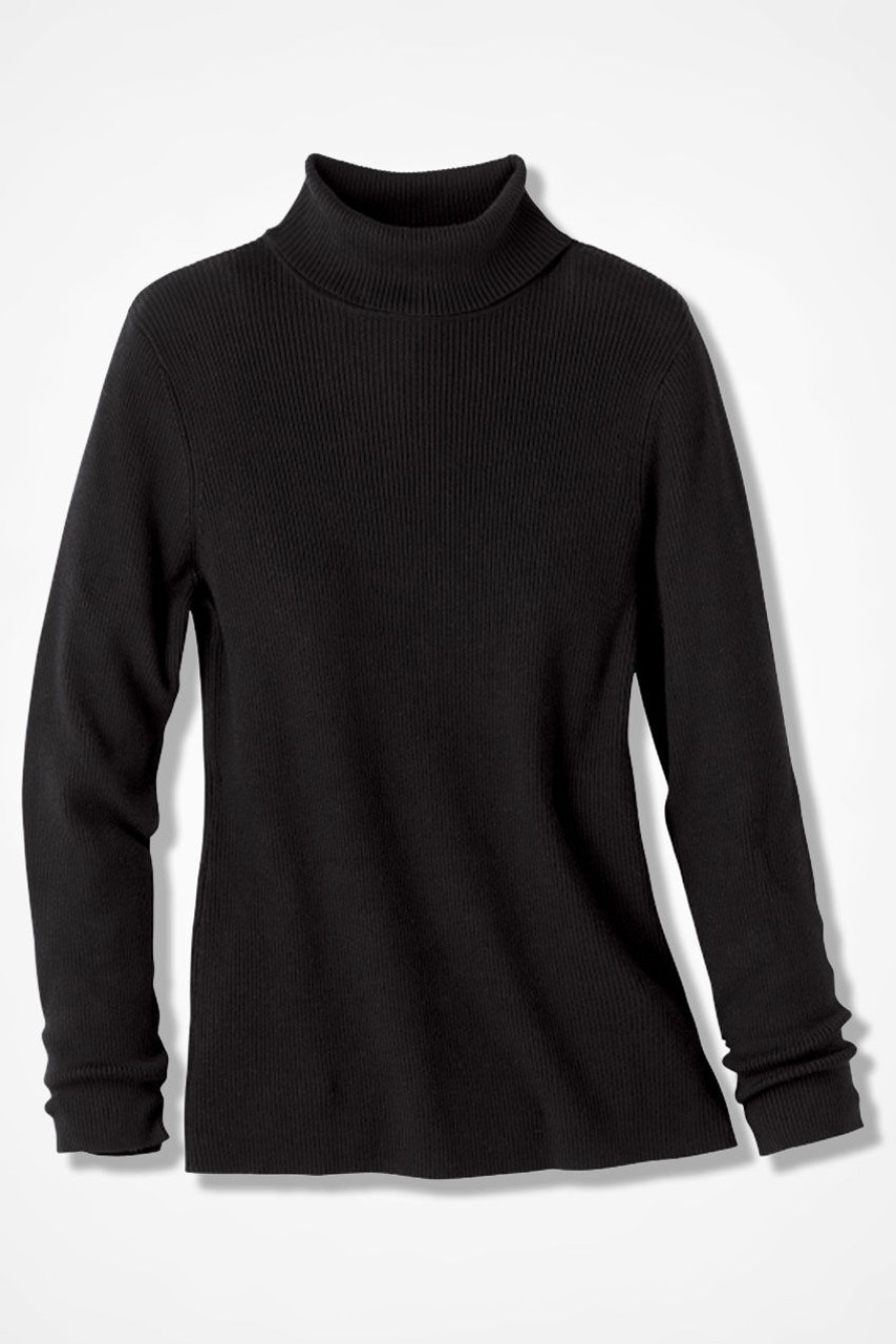 Ribbed Turtleneck Sweater