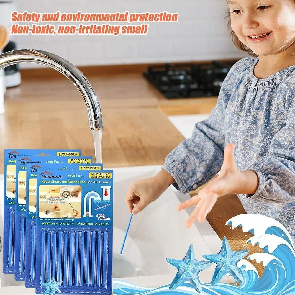 Powerful Sani Sticks Drain Cleaner Prevents Your Drain From Clogging and Foul Odor (48 Sticks)