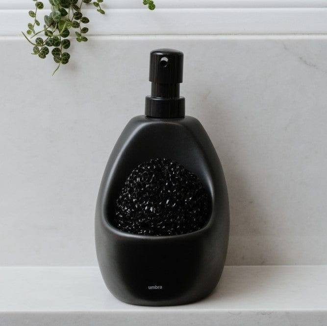 Joey Kitchen Soap Pump with Scrub - Black