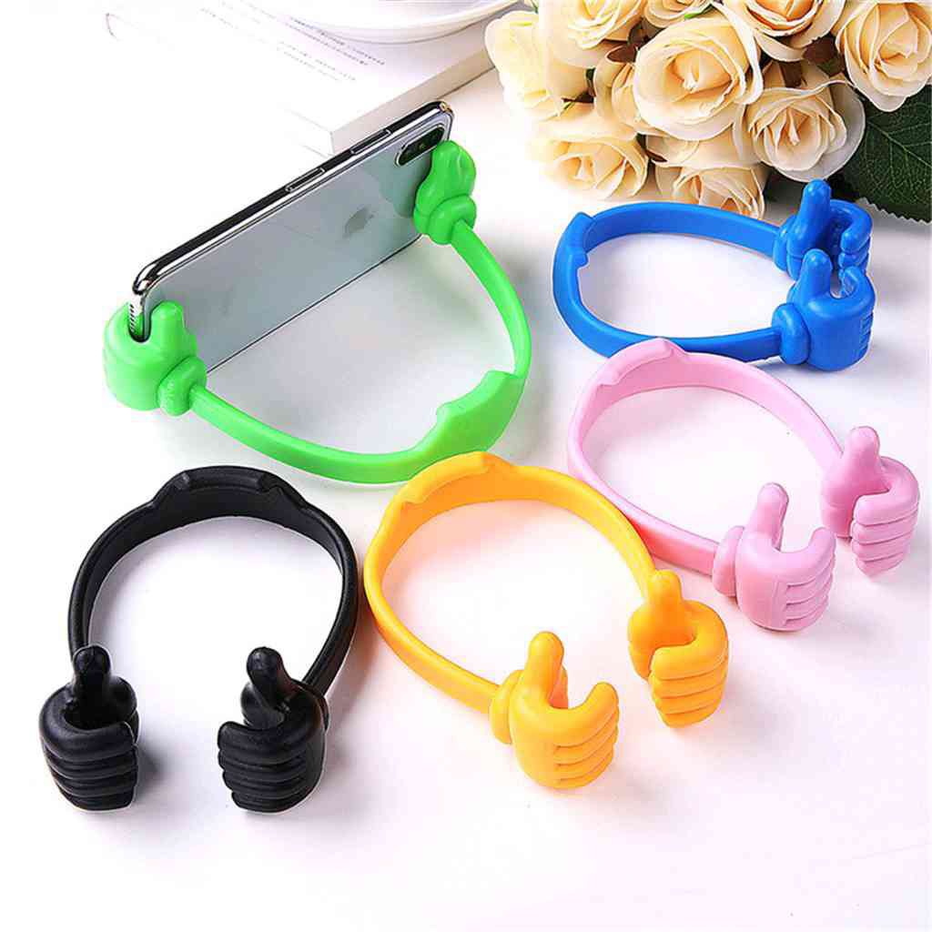 (Pack of 2) Thumb Design Flexible Universal Mobile Phone and Tablet Holder Stand